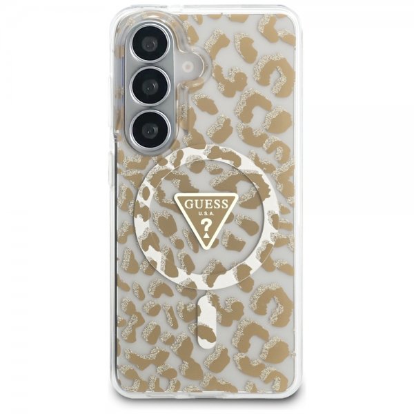 Guess Samsung Galaxy S26 Skal Leopard Print MagSafe Brun