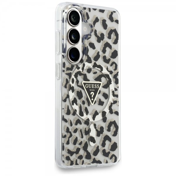 Guess Samsung Galaxy S26 Skal Leopard Print MagSafe Svart Vit