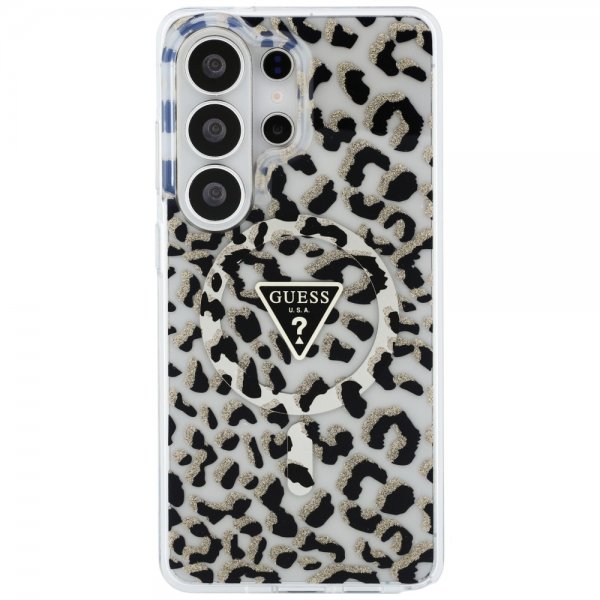 Guess Samsung Galaxy S26 Ultra Skal Leopard Print MagSafe Svart Vit