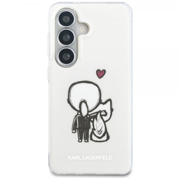 Karl Lagerfeld Samsung Galaxy S26 Skal Karl & Choupette MagSafe Vit