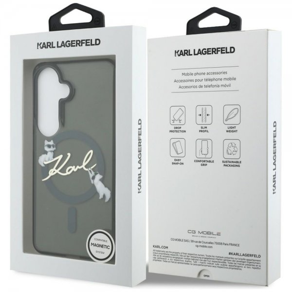 Karl Lagerfeld Samsung Galaxy S26 Plus Skal Script MagSafe Svart