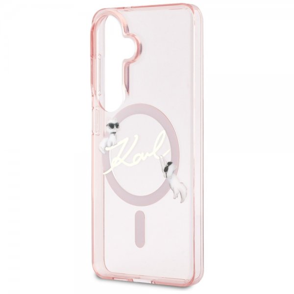 Karl Lagerfeld Samsung Galaxy S26 Skal Script MagSafe Rosa