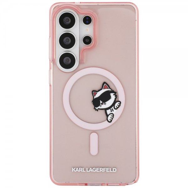 Karl Lagerfeld Samsung Galaxy S26 Ultra Skal Choupette Peekaboo MagSafe Rosa
