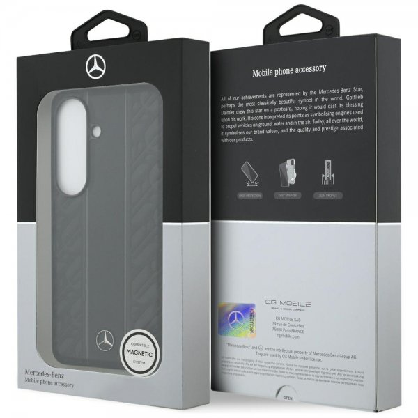 Mercedes Benz Samsung Galaxy S26 Skal Laurel Leaves Stripes MagSafe Svart