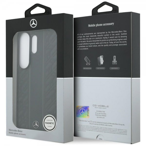 Mercedes Benz Samsung Galaxy S26 Ultra Skal Laurel Leaves Stripes MagSafe Svart