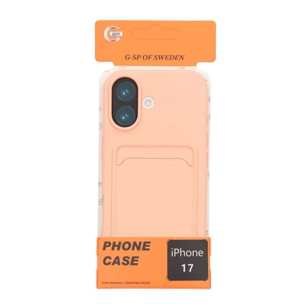 iPhone 17 Skal Korthållare Rosa
