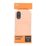 iPhone 17 Skal Korthållare Rosa