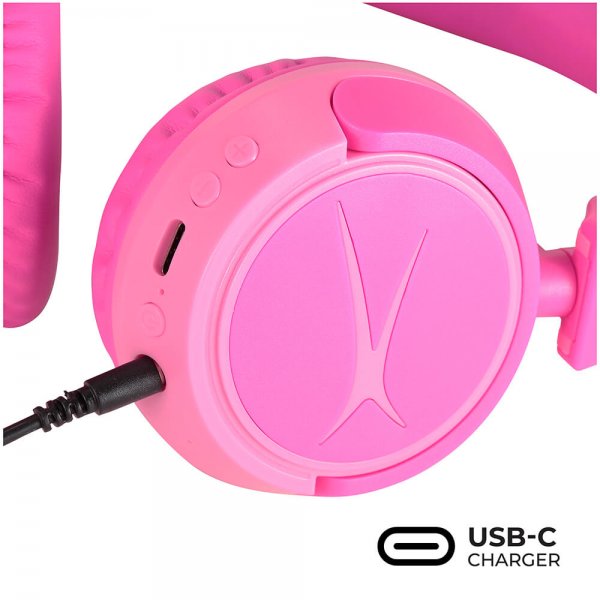 Altec Lansing Hörlurar Barn Trådlös 2in1 On-Ear Rosa