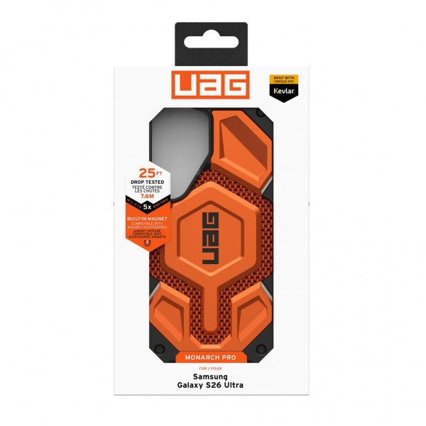 Urban Armor Gear (UAG) Samsung Galaxy S26 Ultra Skal Monarch Pro Kevlar MagSafe Burnt Orange