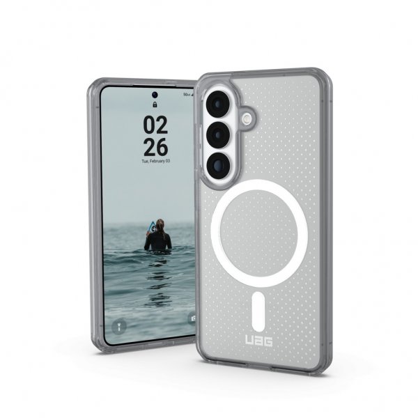 Urban Armor Gear (UAG) Samsung Galaxy S26 Skal Dot MagSafe True Clear Ice/Ash