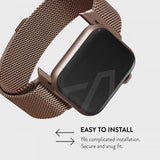 Burga Apple Watch 38/40/41/42mm Armband Metal Mesh Roseguld