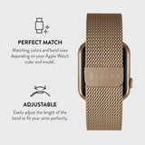 Burga Apple Watch 38/40/41/42mm Armband Metal Mesh Guld
