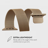 Burga Apple Watch 44/45/46mm/Ultra 49mm Armband Metal Mesh Guld