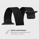 Burga Apple Watch 38/40/41/42mm Armband Metal Mesh Svart