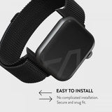 Burga Apple Watch 38/40/41/42mm Armband Metal Mesh Svart