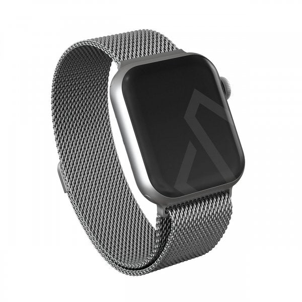 Burga Apple Watch 44/45/46mm/Ultra 49mm Armband Metal Mesh Silver