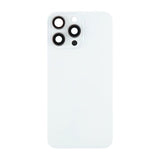 iPhone 15 Pro Max Baksida Glas med Magnet och Kameralins - Vit Titan