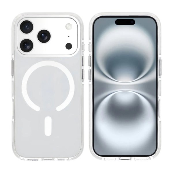 iPhone 17 Pro Max Skal Stöttålig MagSafe Vit