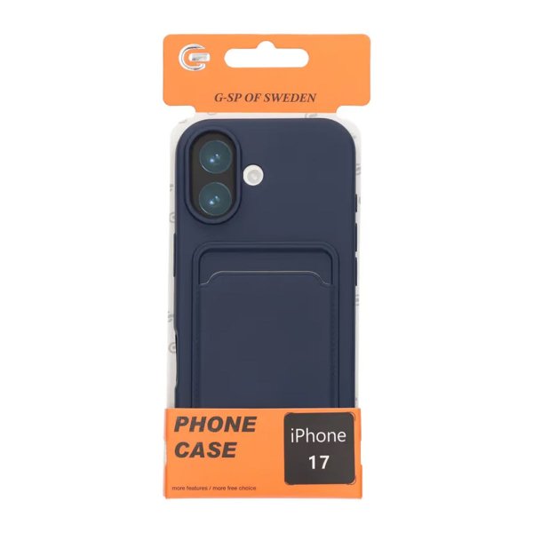 iPhone 17 Skal Korthållare Blå