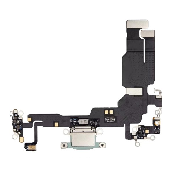 Laddkontakt med Flexkabel till iPhone 15 Plus - Grön
