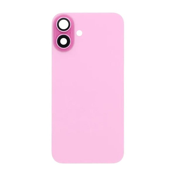 iPhone 16 Baksida Glas med Magnet och Kameralins - Rosa