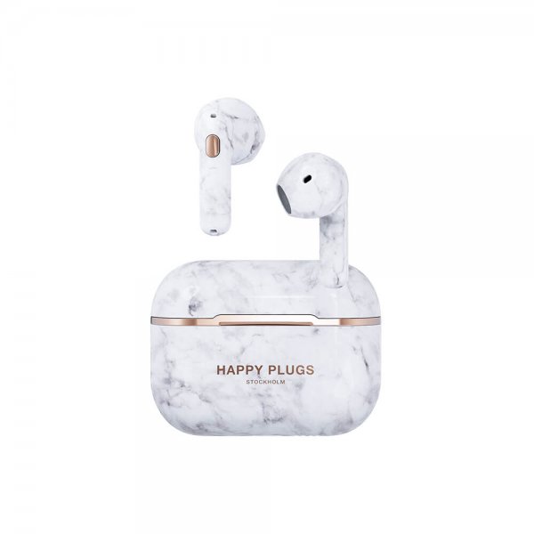 Happy Plugs Hope TWS Vit Marmor