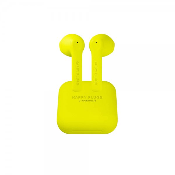 Happy Plugs Hörlurar Air 1 Go In-Ear TWS Neongul