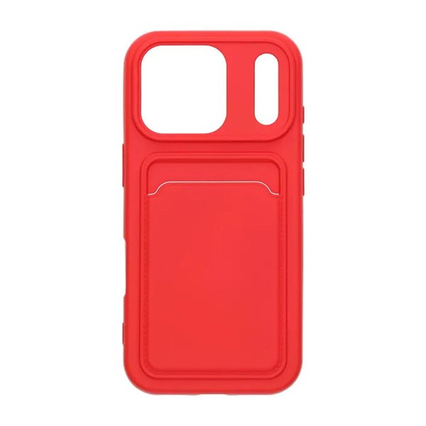 iPhone 17 Pro Skal Korthållare Röd