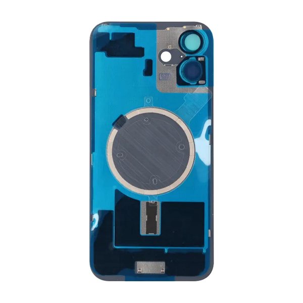 iPhone 16 Plus Baksida Glas med Magnet och Kameralins - Grön