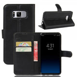 Samsung Galaxy S8 Fodral Litchi Svart