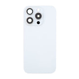 iPhone 16 Pro Baksida Glas med Magnet och Kameralins - Vit Titan