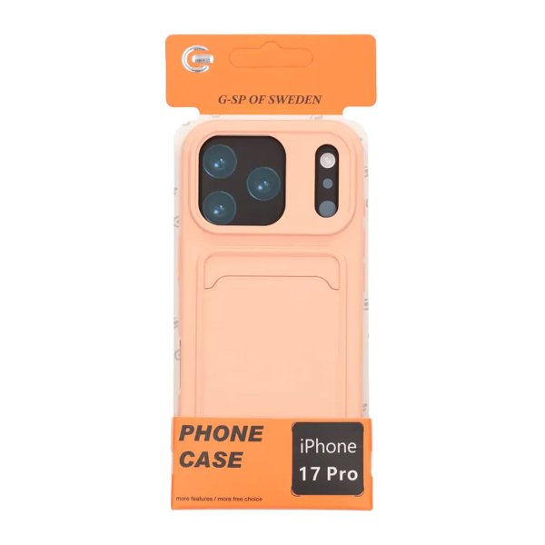 iPhone 17 Pro Skal Korthållare Rosa