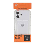 iPhone 17 Skal Korthållare Transparent