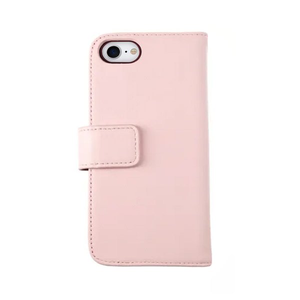 Rvelon iPhone 7/8/SE Fodral Äkta läder Kortfack Rosa
