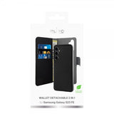Puro Samsung Galaxy S23 FE Fodral Wallet Detachable 2 in 1 Svart