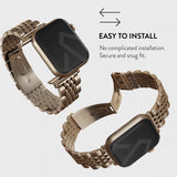 Burga Apple Watch 38/40/41/42mm Armband Metal Guld