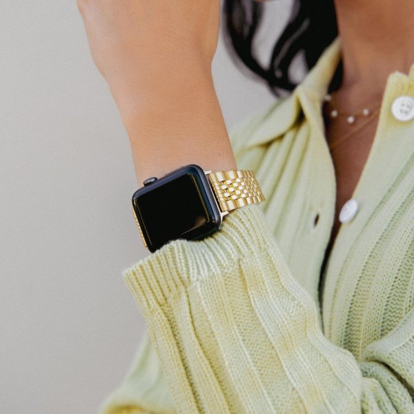 Burga Apple Watch 38/40/41/42mm Armband Metal Guld