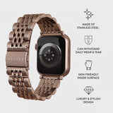 Burga Apple Watch 38/40/41/42mm Armband Metal Roseguld