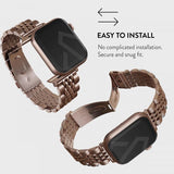 Burga Apple Watch 38/40/41/42mm Armband Metal Roseguld