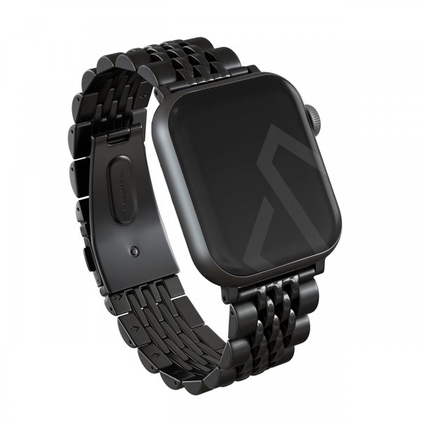 Burga Apple Watch 38/40/41/42mm Armband Metal Svart