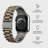 Burga Apple Watch 38/40/41/42mm Armband Metal Silver Guld