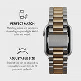 Burga Apple Watch 38/40/41/42mm Armband Metal Silver Guld