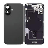 iPhone 16 Plus Baksida Glas med smådelar - Svart