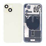 iPhone 15 Plus Baksida Glas med smådelar - Gul
