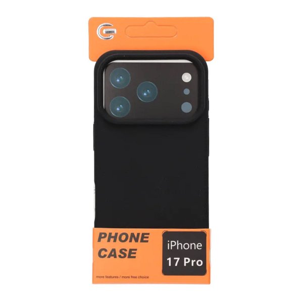 iPhone 17 Pro Skal Liquid Silicone Svart