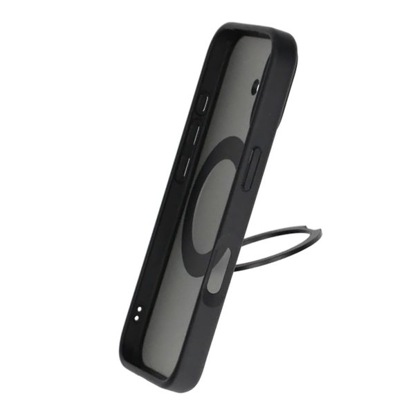iPhone 17 Skal Roterbart MagSafe Stativ Svart