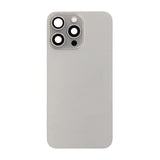 iPhone 15 Pro Max Baksida Glas Komplett OEM - Naturalig Titan