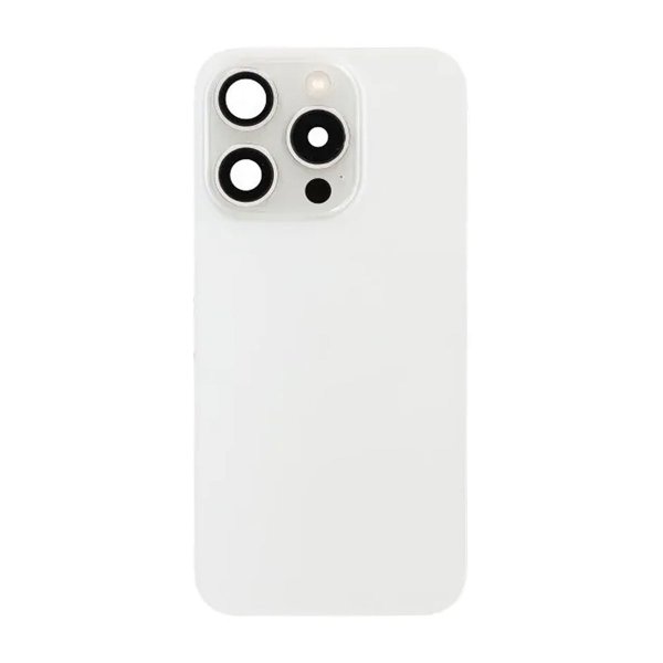 iPhone 15 Pro Baksida Glas Komplett OEM - Vit