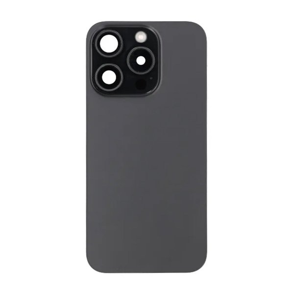 iPhone 15 Pro Baksida Glas Komplett OEM - Svart