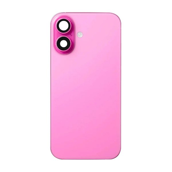 iPhone 16 Baksida Glas med smådelar - Rosa